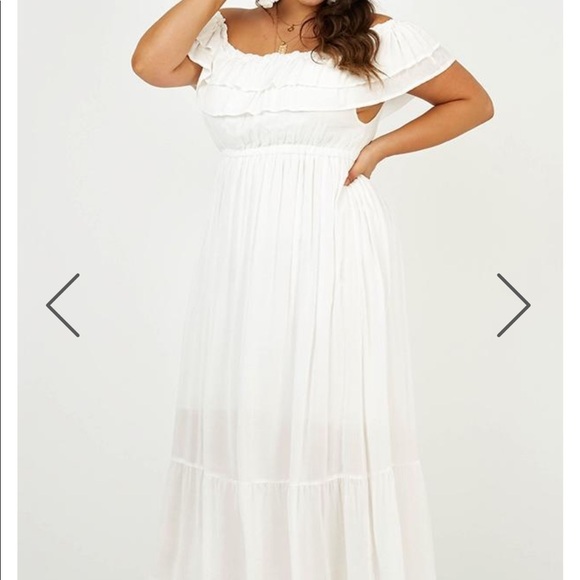 Notre Dame White Maxi Dress - Picture 2 of 8